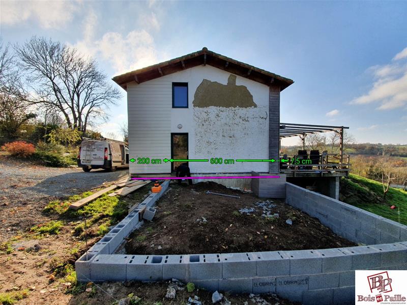 Extension d'une maison paille à Clavé (79)